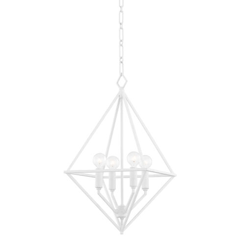 Haines 3 Light 16.5 inch White Plaster Pendant Ceiling Light