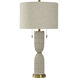 Cameron 33 inch 60.00 watt Solstice Cream and Brass Table Lamp Portable Light