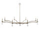 New Traditional 8 Light Solid Platinum Chandelier Ceiling Light