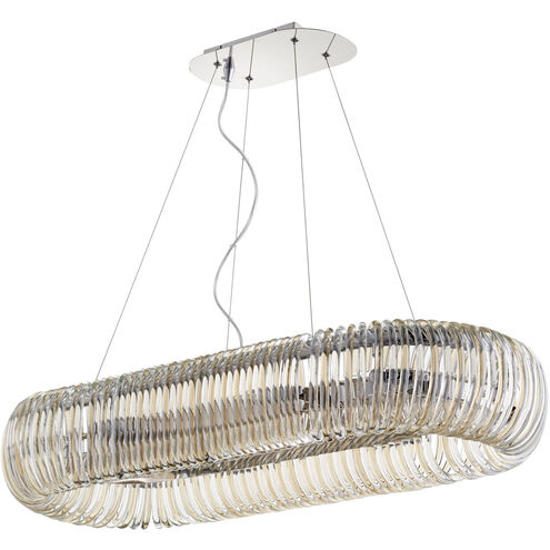 Beaming Around 8 Light 39 inch Chrome Pendant Ceiling Light