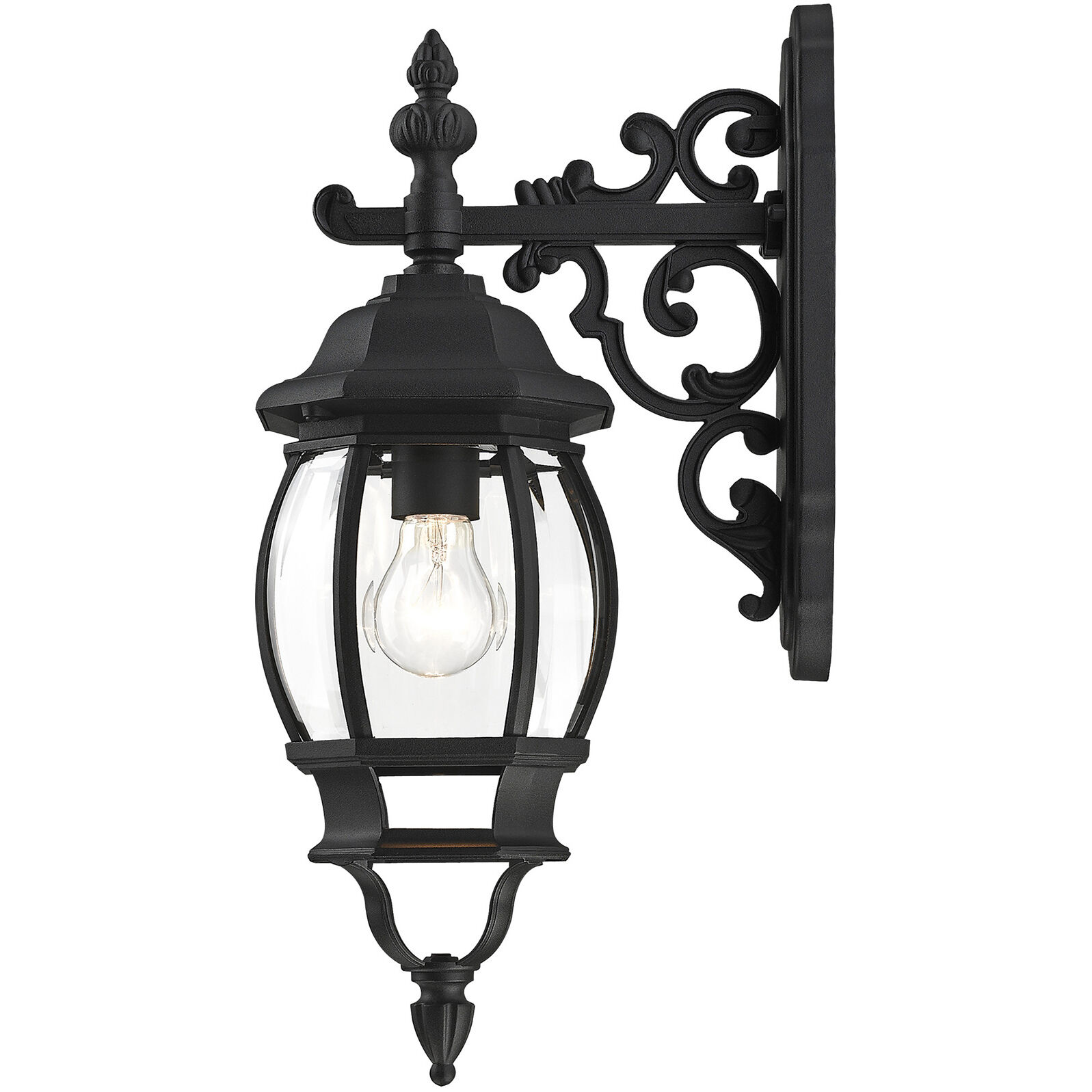 Frontenac 1 Light 19 inch Textured Black Outdoor  Wall Lantern