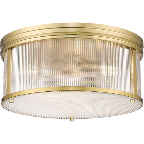 Carnaby 4 Light 18 inch Modern Gold Flush Mount Ceiling Light