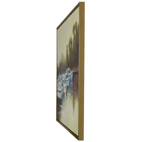 Cameron Yellow and Green and White and Multicolor and Gold Wall Art