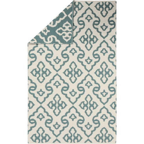 Juniper 36 X 24 inch Ivory, Teal Rug