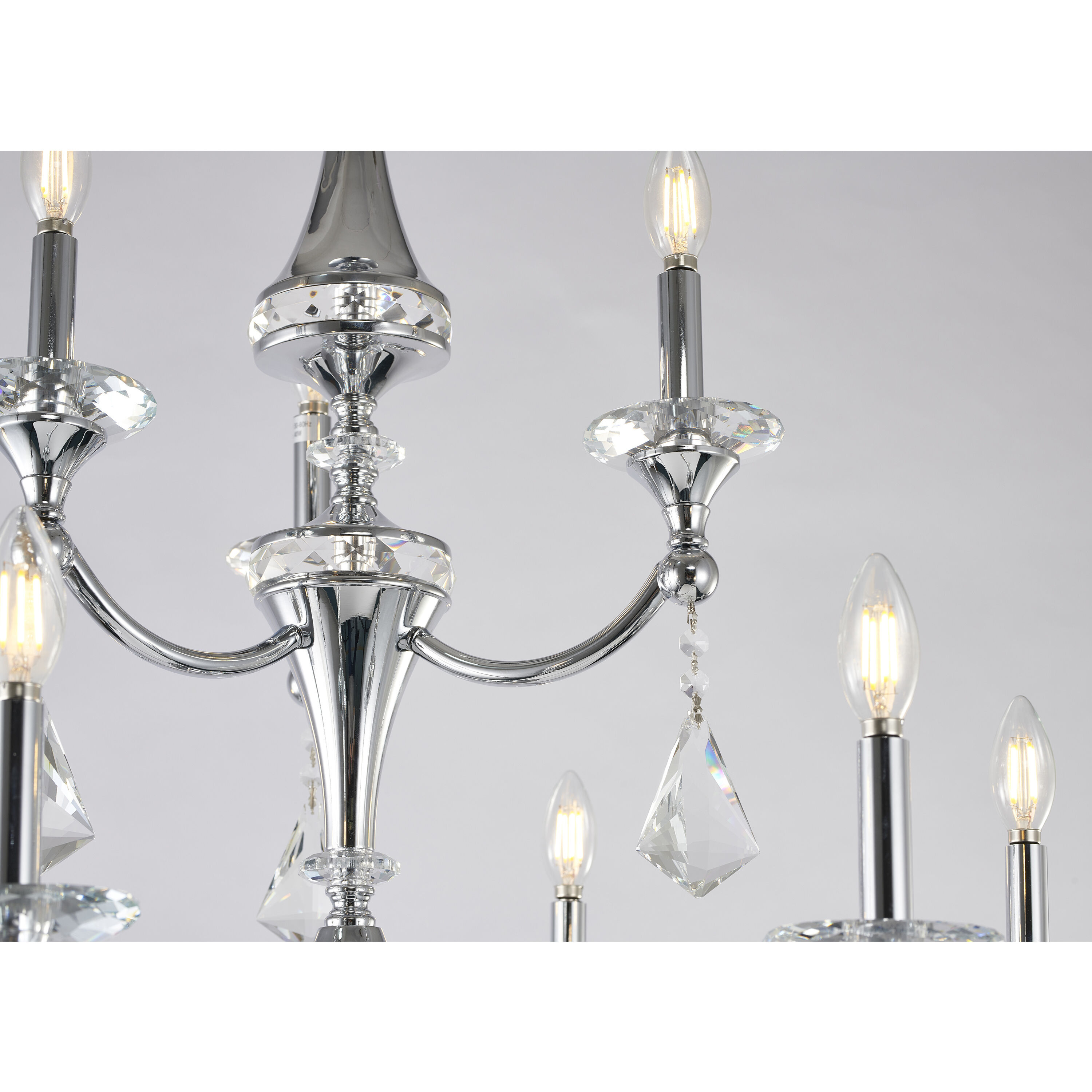 Canada 9 Light 30.5 inch Chrome Chandelier Ceiling Light
