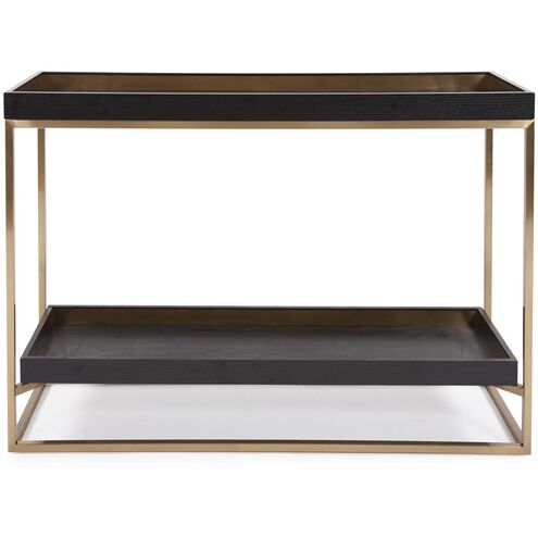 Vassio 50 inch Black/Gold Console Table