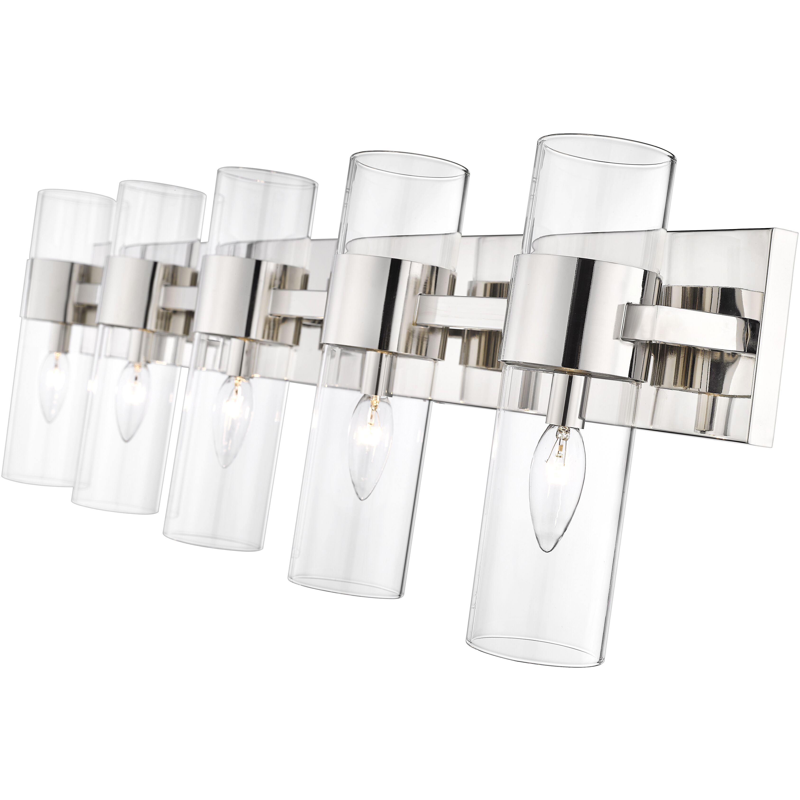 Lawson 5 Light 38 inch Polished Nickel Vanity Wall Light