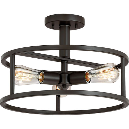 New Harbor 3 Light 15.00 inch Semi-Flush Mount