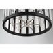Majestic Splendor 6 Light 23 inch Polished Nickel/Sand Coal Chandelier Ceiling Light