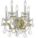 Maria Theresa 5 Light 16 inch Gold Sconce Wall Light in Clear Hand Cut