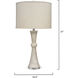 Commonwealth 31 inch 150.00 watt White Faux Alabaster Table Lamp Portable Light