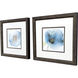 Tranquil Reflections White and Blue and Green and Brown Framed Art