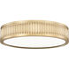 Stari LED 12.75 inch Modern Gold Flush Mount Ceiling Light