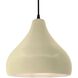 Radiance LED 13.5 inch Vanilla Gloss and Matte Black Pendant Ceiling Light