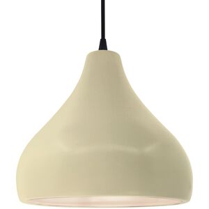 Radiance LED 13.5 inch Vanilla Gloss and Matte Black Pendant Ceiling Light