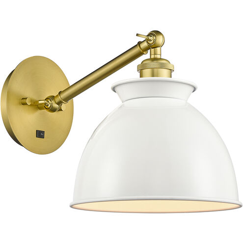 Ballston Adirondack 1 Light 8 inch Satin Gold Sconce Wall Light
