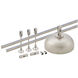 Solorail Brushed Nickel Rail Section Ceiling Light in 8ft, Monorail 