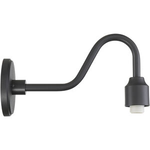 RLM 1 Light 9 inch Coal Outdoor Wall Mount, Great Outdoors