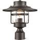 Renninger 1 Light 12 inch Oil Rubbed Bronze Outdoor Post Light