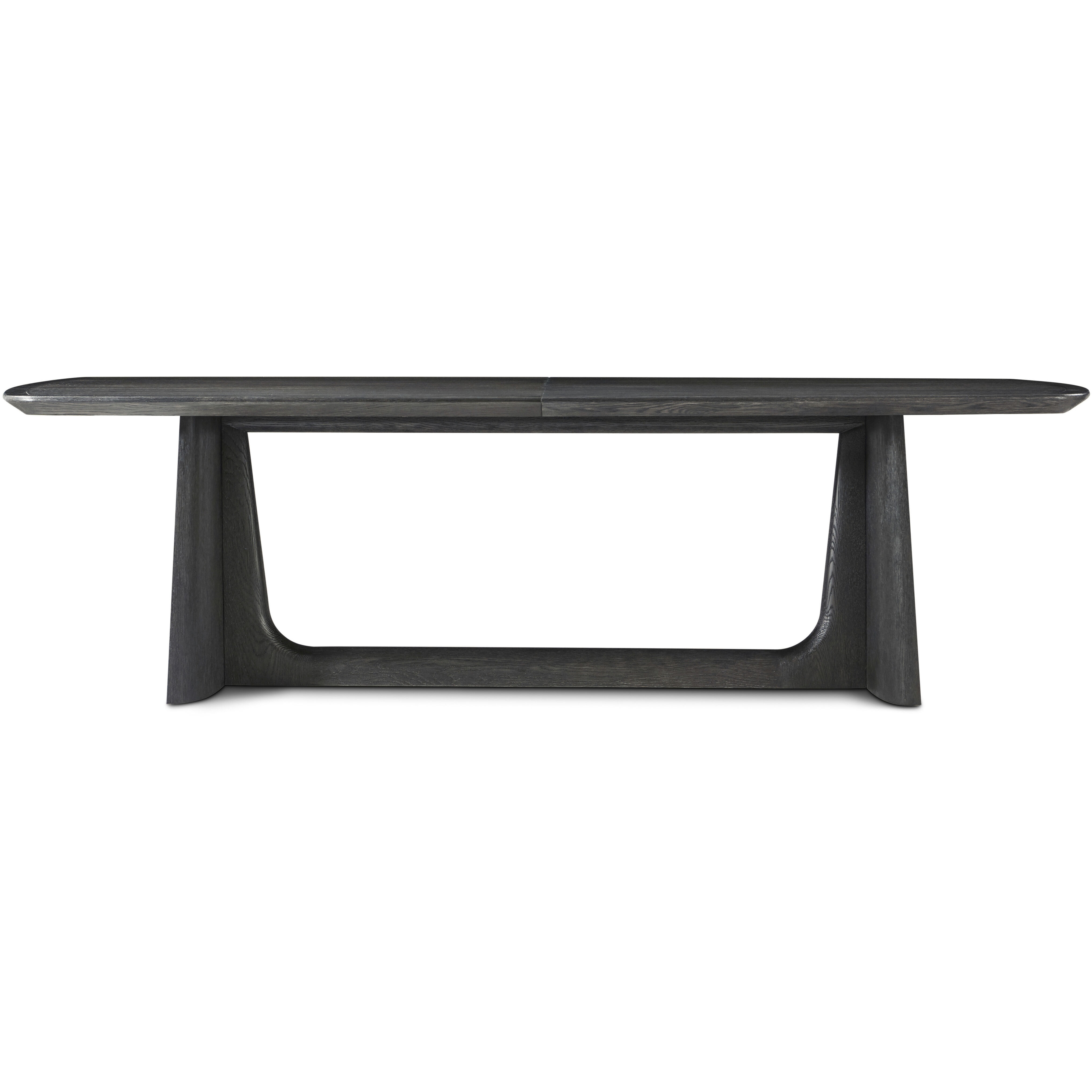 Repose 134 X 47 inch Charcoal Oak Extension Dining Table, Wooden