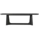 Repose 134 X 47 inch Charcoal Oak Extension Dining Table, Wooden