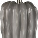 Genesee 27.5 inch 150 watt Gray Glazed Table Lamp Portable Light