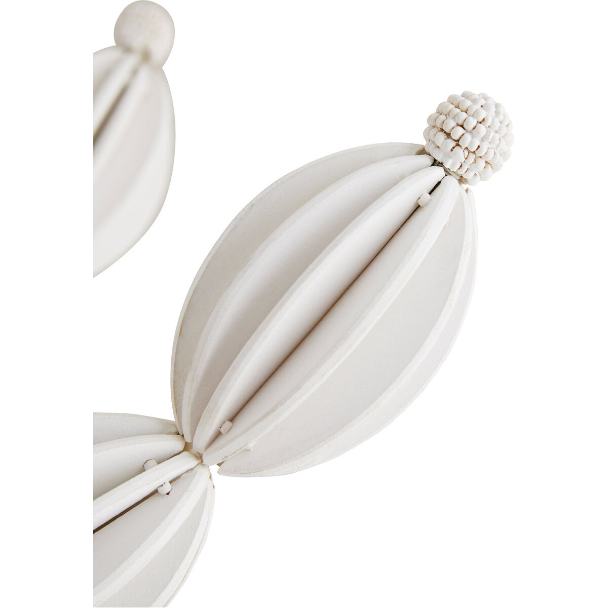 Indi 6 Light 34 inch White Chandelier Ceiling Light