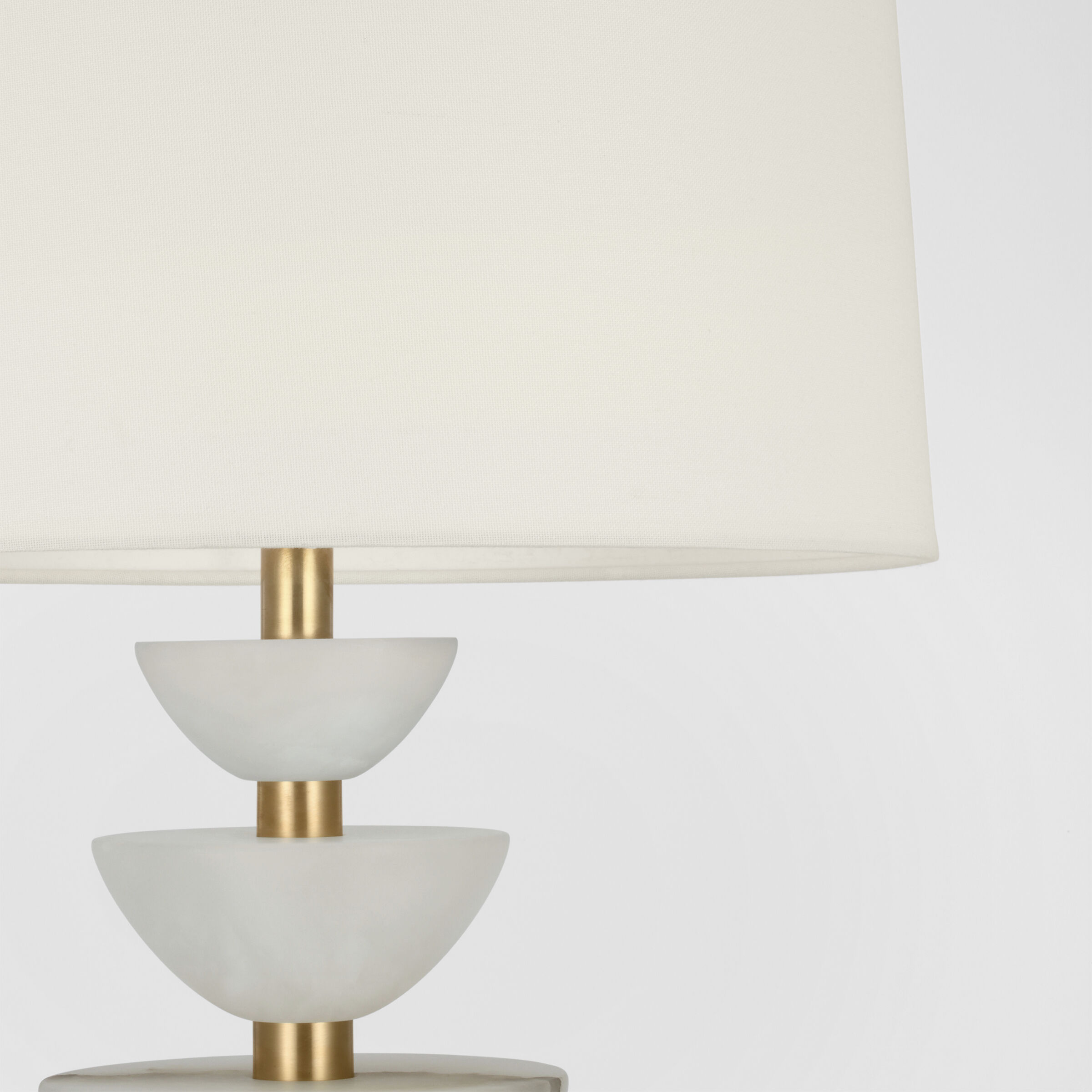 Suzanne Kasler Aubert 28.25 inch 15.00 watt Alabaster and Hand-Rubbed Antique Brass Table Lamp Portable Light
