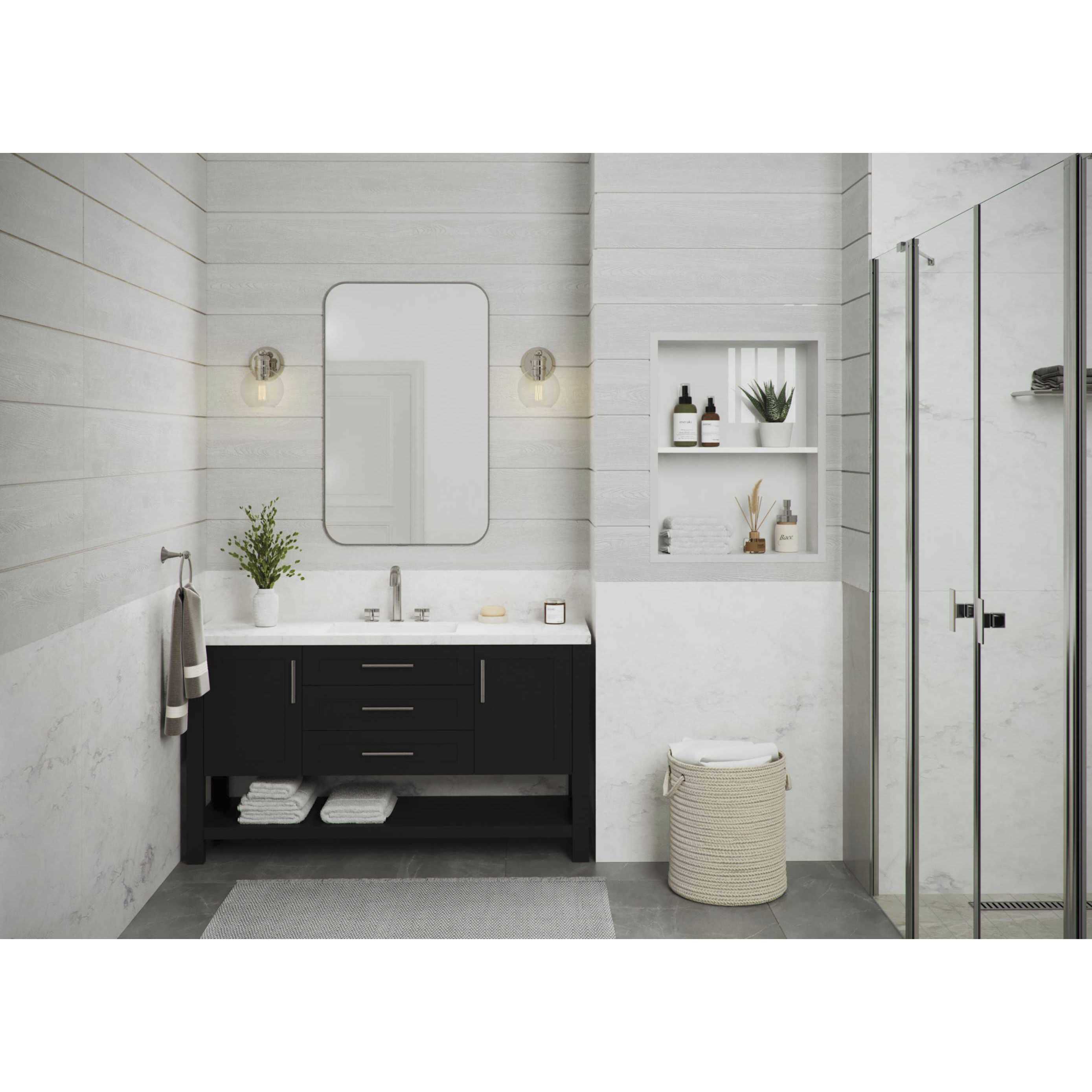 Hansford 1 Light 7 inch Polished Nickel Bath Vanity Wall Light