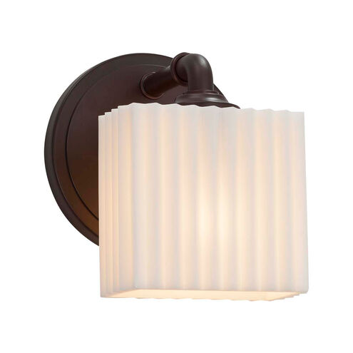 Porcelina LED 6 inch Polished Chrome ADA Wall Sconce Wall Light in 700 Lm LED, Waterfall