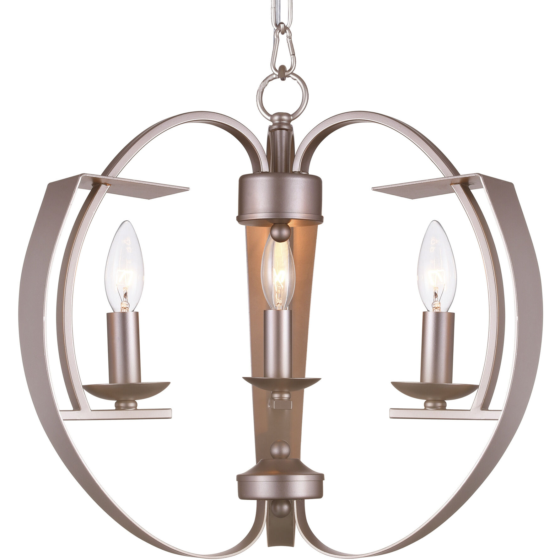 Verbena 3 Light 16 inch Pewter Chandelier Ceiling Light