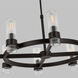 C&M by Chapman & Myers Geneva 8 Light 33 inch Aged Iron Chandelier Ceiling Light
