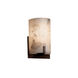 Alabaster Rocks Wall Sconce Wall Light in Dark Bronze, Incandescent