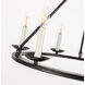 Maine 6 Light 26 inch Black Chandelier Ceiling Light
