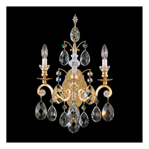 Renaissance 2 Light 8 inch French Gold Wall Sconce Wall Light in Heritage