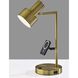 Rowe 19 inch 60.00 watt Antique Brass Supercharger Desk Lamp Portable Light