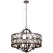 Belmont 6 Light 28 inch Florence Gold Pendant Foyer Ceiling Light