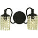 Eliana 2 Light 11 inch Brushed Brass Sconce Wall Light