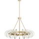 Trina 10 Light 32 inch Clear Seedy Chandelier Ceiling Light