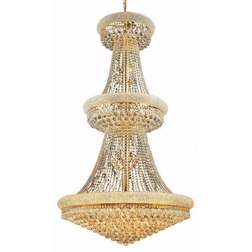 Primo 32 Light 36 inch Gold Foyer Ceiling Light in Royal Cut