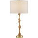 Sunbird 32.75 inch 150 watt Natural and Brass Table Lamp Portable Light