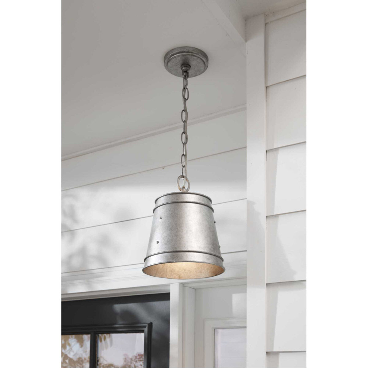 Galveston 1 Light 9.25 inch Galvanized Pendant Ceiling Light