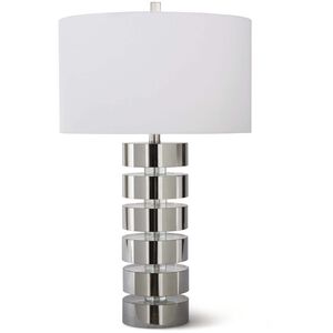 Devon 28.5 inch 100.00 watt Polished Nickel Table Lamp Portable Light