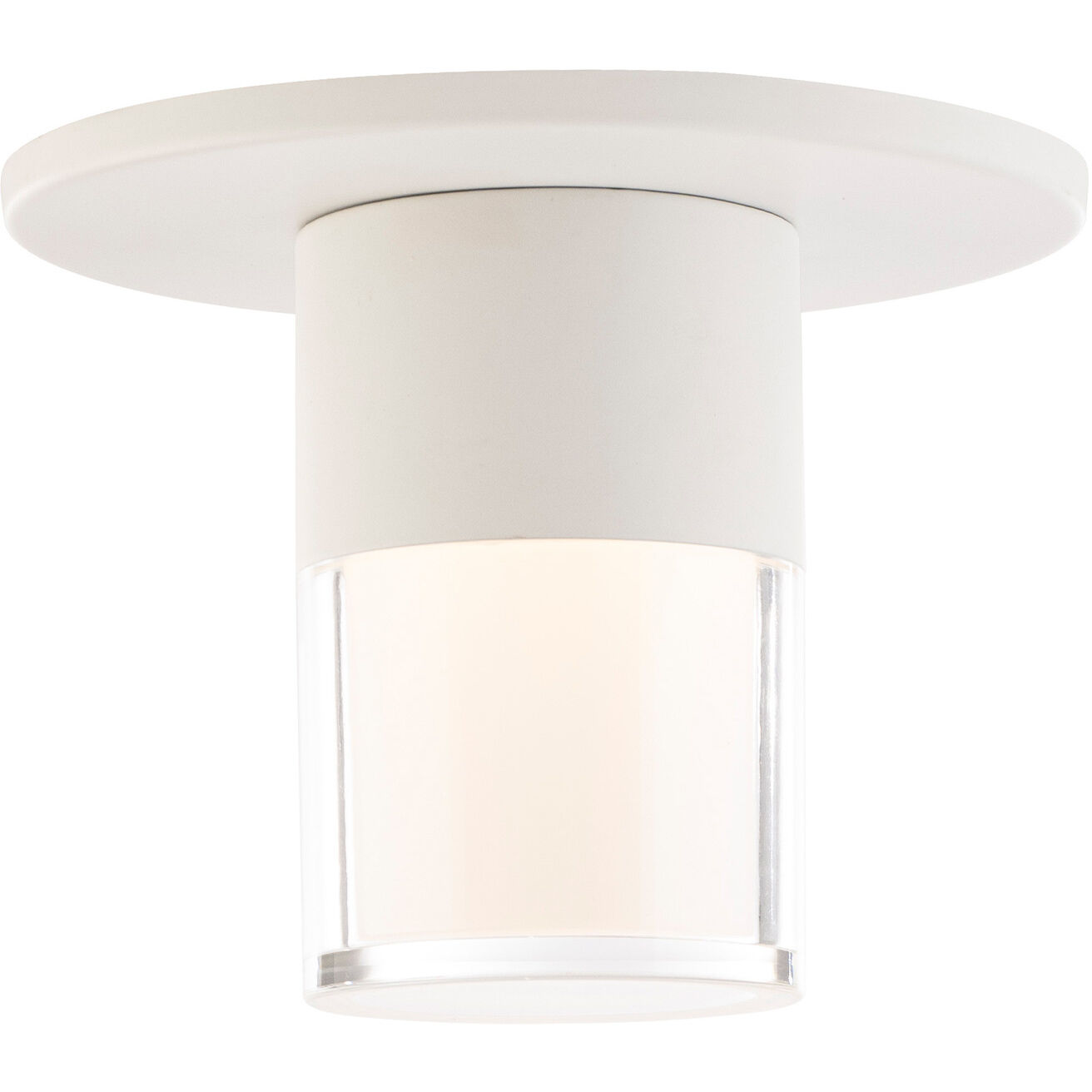 WAC Lighting FM 240203 CS WT Twist N Lite LED 5 inch White Flush Mount Ceiling Light