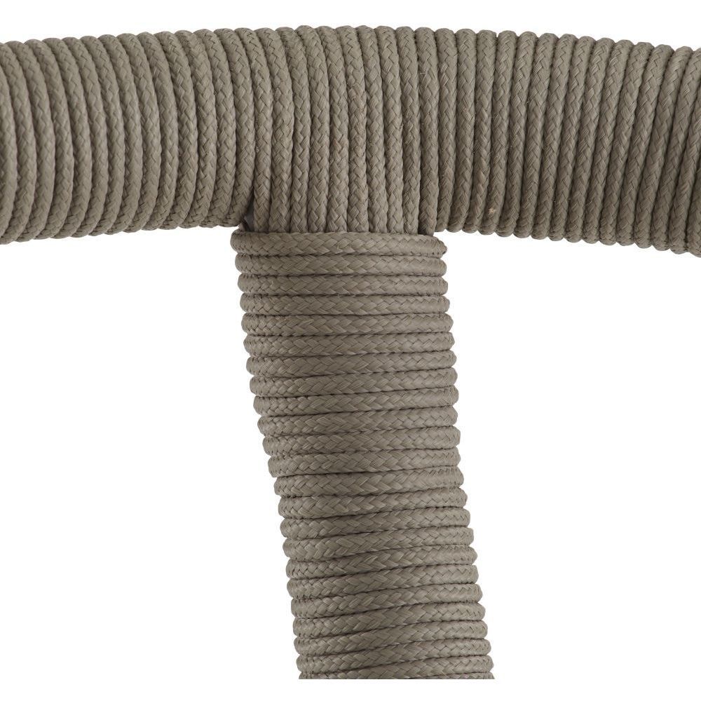 Feller 37 inch Fossil and Gray with Brushed Steel Outdoor Counter Stool