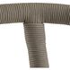 Feller 37 inch Fossil and Gray with Brushed Steel Outdoor Counter Stool