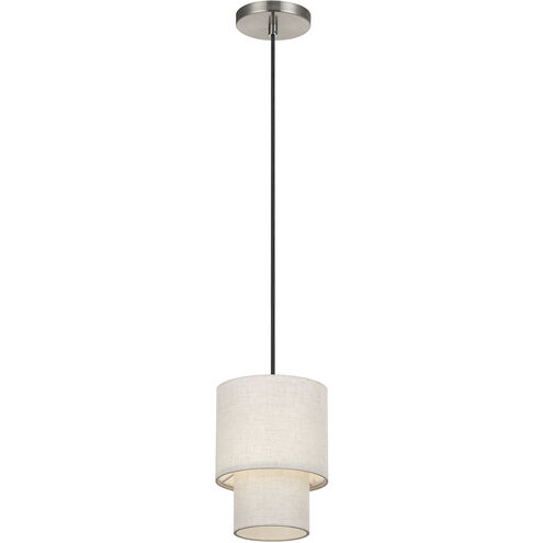 Monroe 1 Light 7 inch Brushed Nickel Mini Pendant Ceiling Light