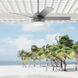 Seawall 52 inch Matte Silver Outdoor Ceiling Fan