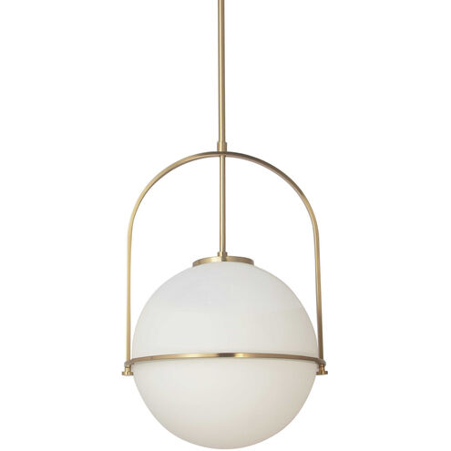 Paola 1 Light 11.5 inch Aged Brass Semi-Flush Mount Ceiling Light