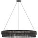 Kelly Wearstler Differo LED 40 inch Aged Iron Layered Ring Chandelier Ceiling Light